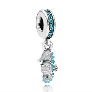 Pandora Retired Sterling Silver Tropical Seahorse Animal Dangle Bead 791311mcz